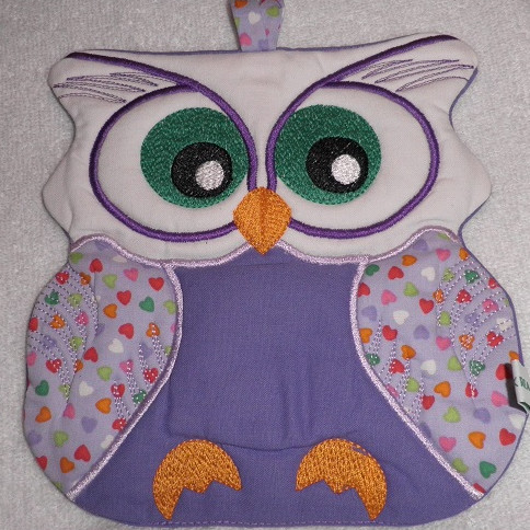 Grydelap - ugle motiv