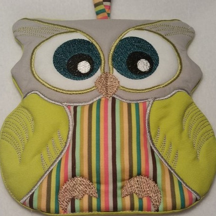 Grydelap - ugle motiv