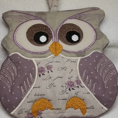 Grydelap - ugle motiv