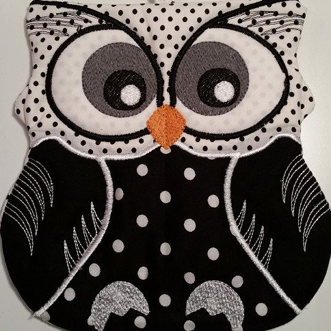 Grydelap - ugle motiv